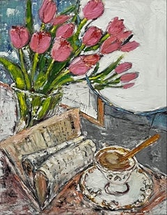 Tulpen bei Frühstück