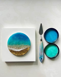 "Sueños" (2024) de Ana Hefco, pintura original de paisaje en técnica mixta