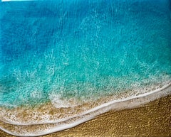 "Olas tranquilizadoras" (2024) de Ana Hefco, paisaje original de técnica mixta