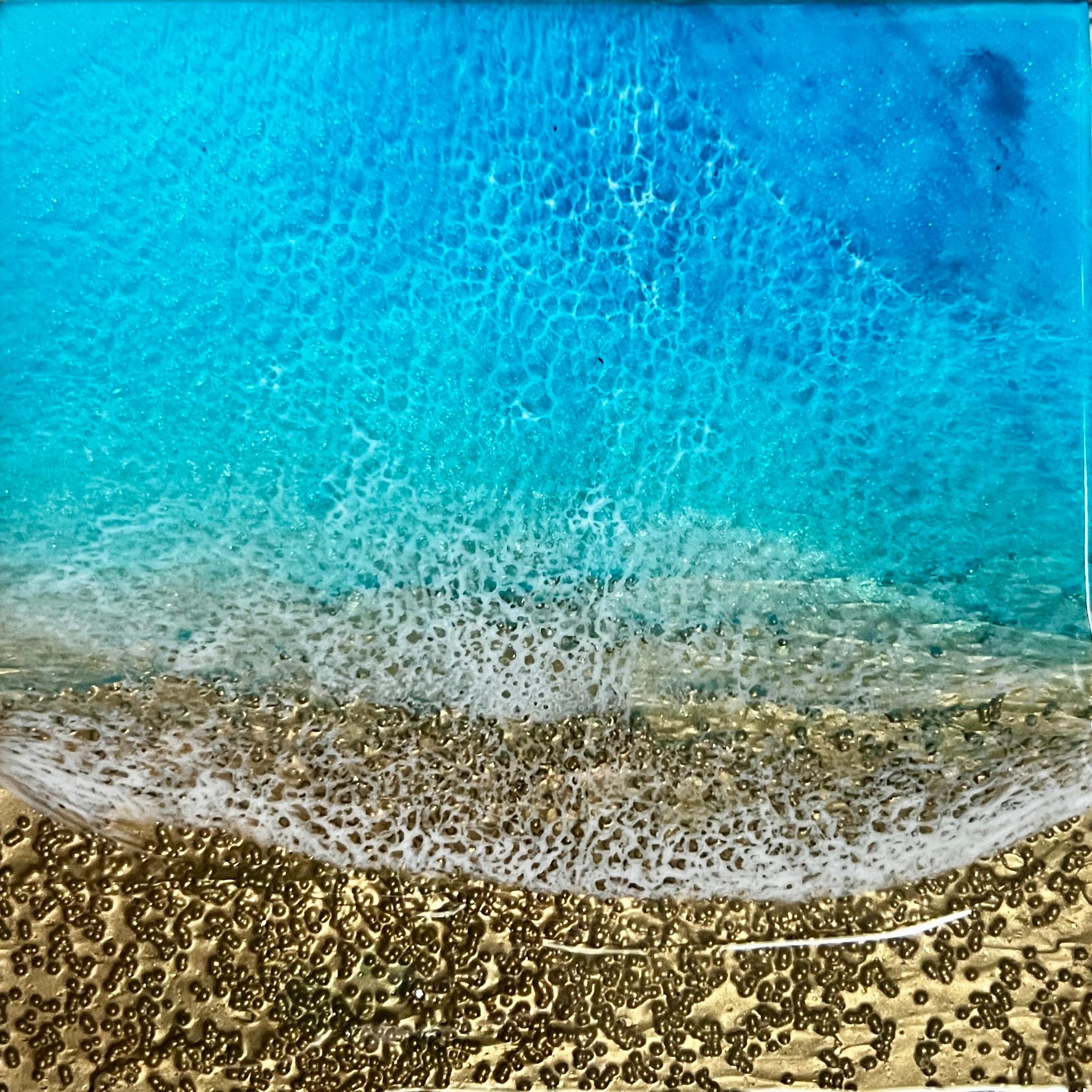 "L'oceano guarisce" (2024) di Ana Hefco, paesaggio originale a tecnica mista