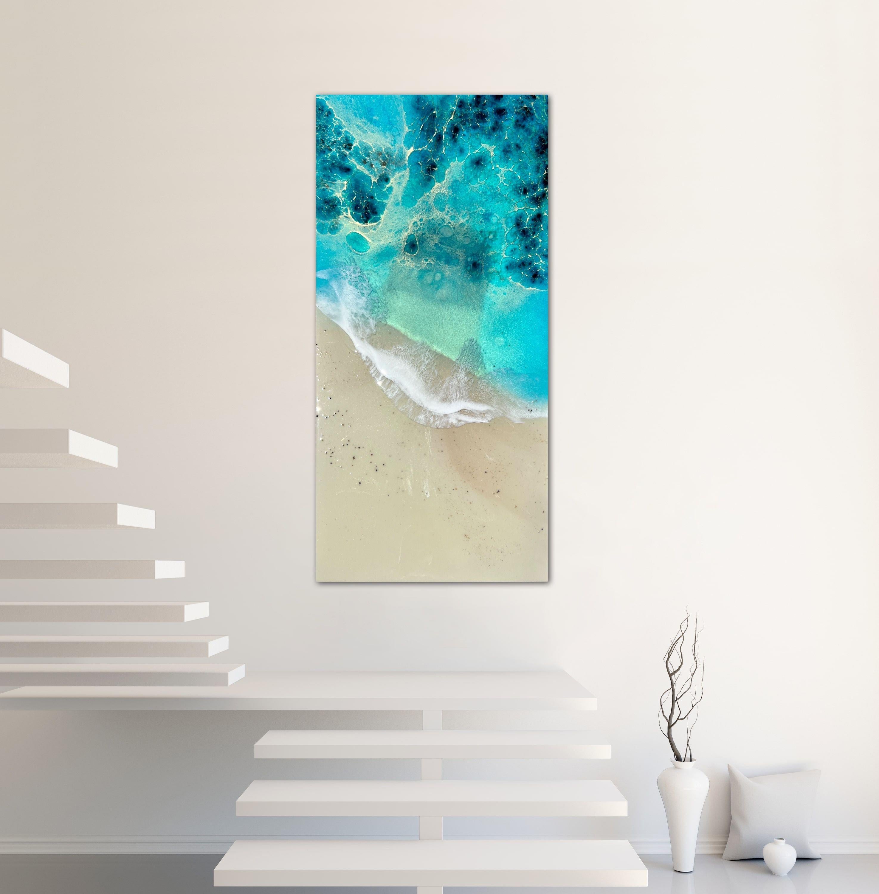 A beach for daydreaming, Painting, Acrylic on Canvas For Sale 3