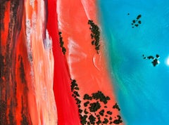 « Aerial Australia - Kimberley Broome », peinture, acrylique sur toile