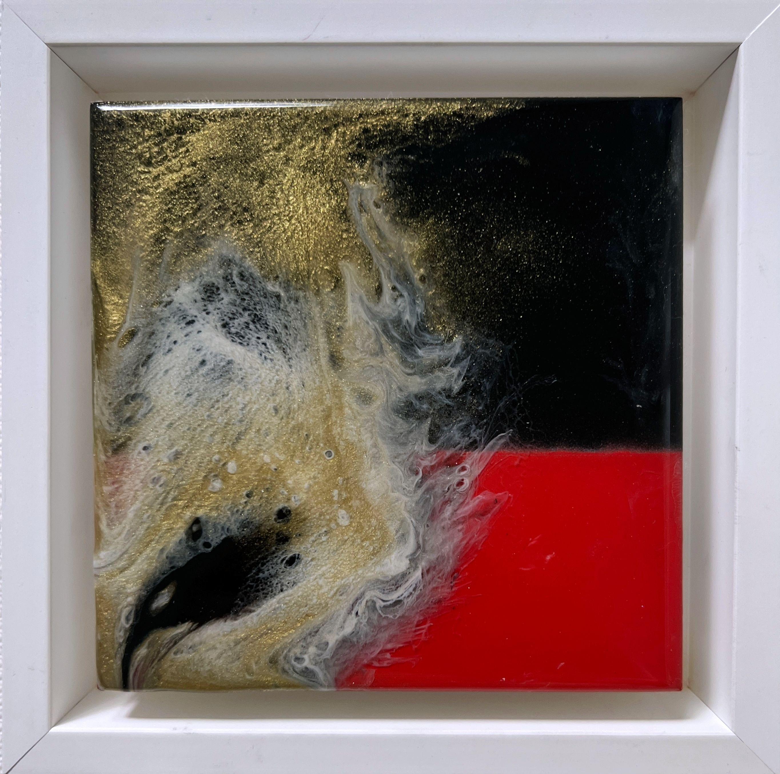 Schwarz-Weiß – Leidenschaft, Malerei, Acryl auf Holzplatte