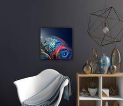 Black galaxy, Painting, Acrylic on Wood Panel