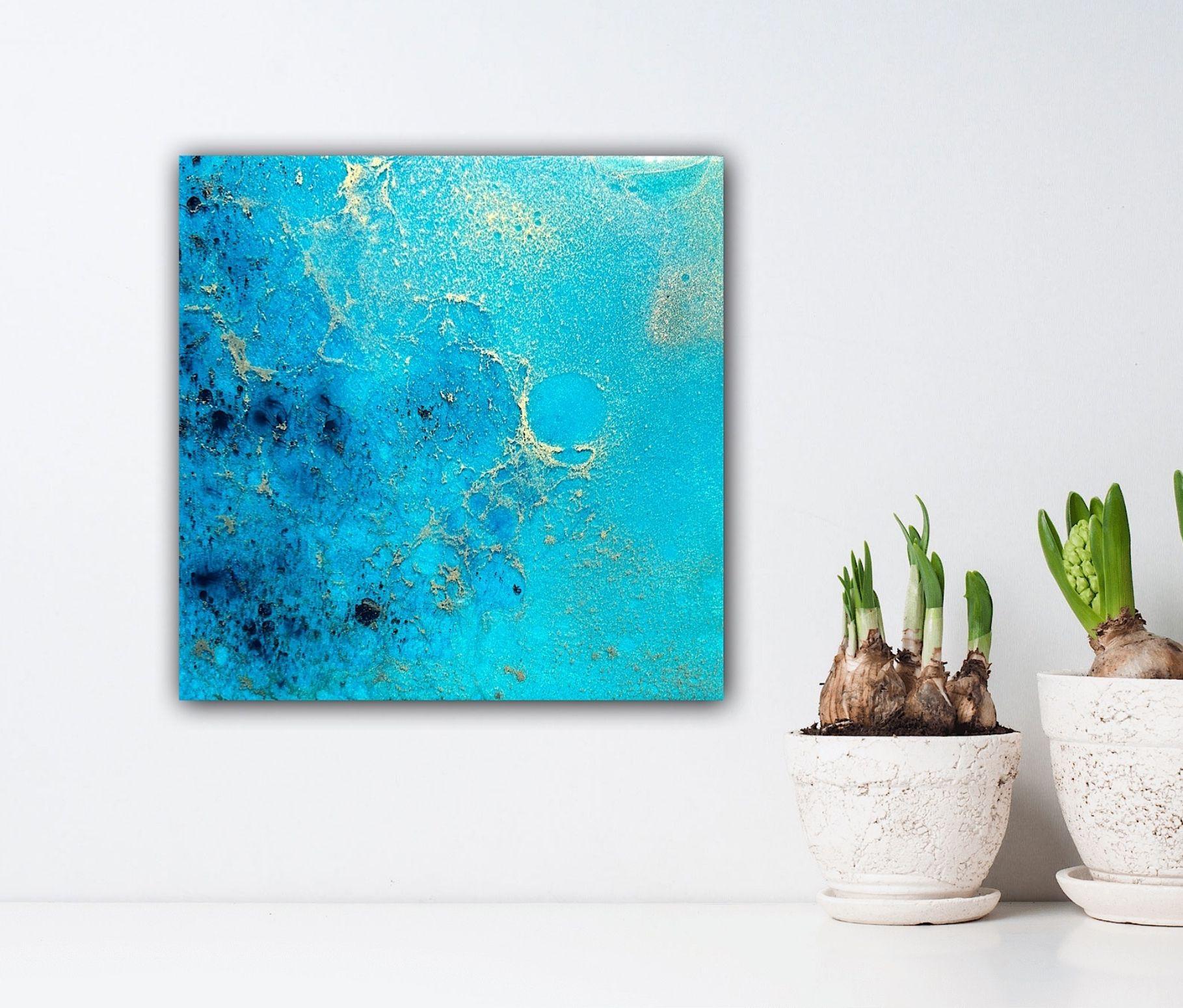 Coral reef Australia #1, Painting, Acrylic on Wood Panel For Sale 1