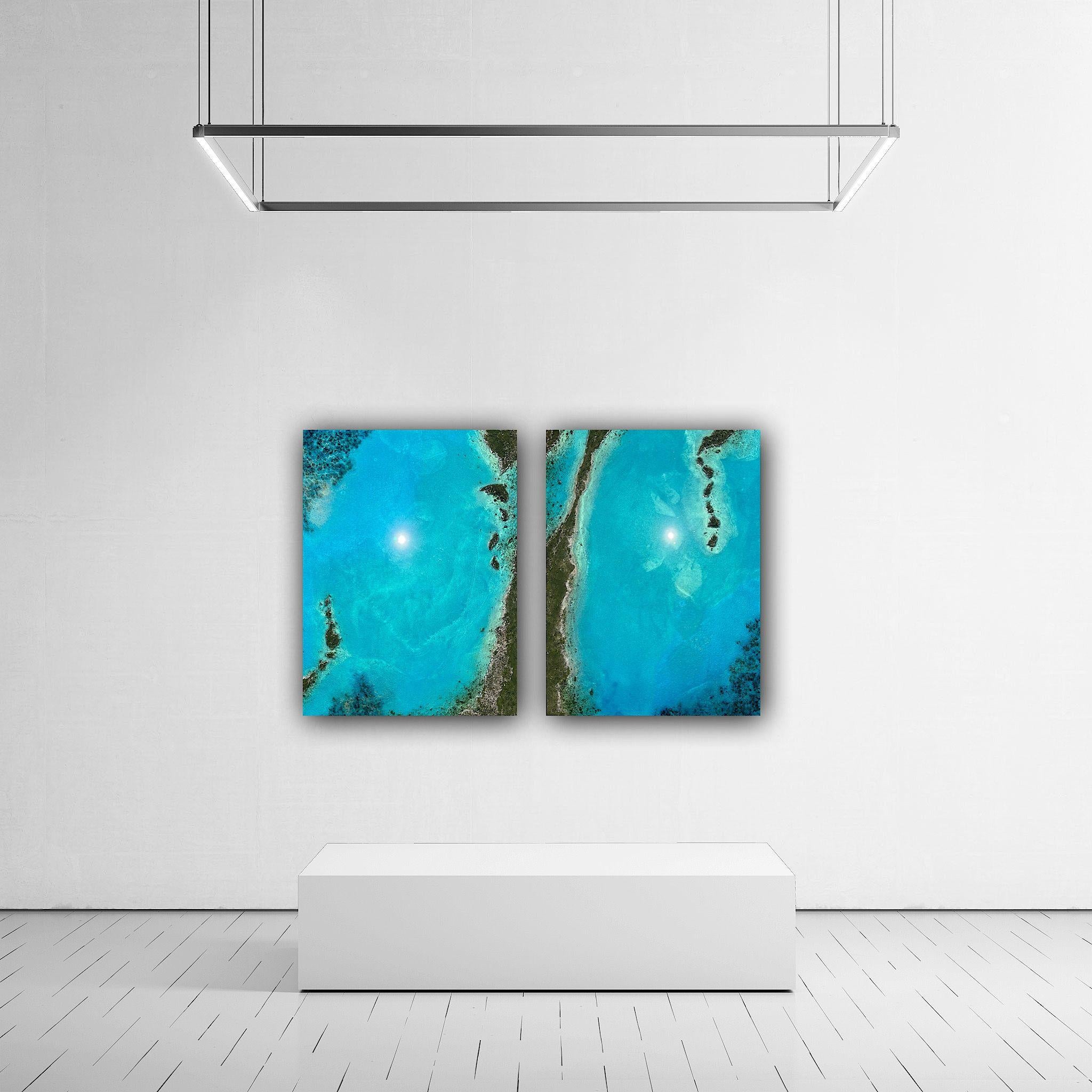 Eleuthera Bahamas, Gemälde, Acryl auf Holzplatte (Fotorealismus), Painting, von Ana Hefco