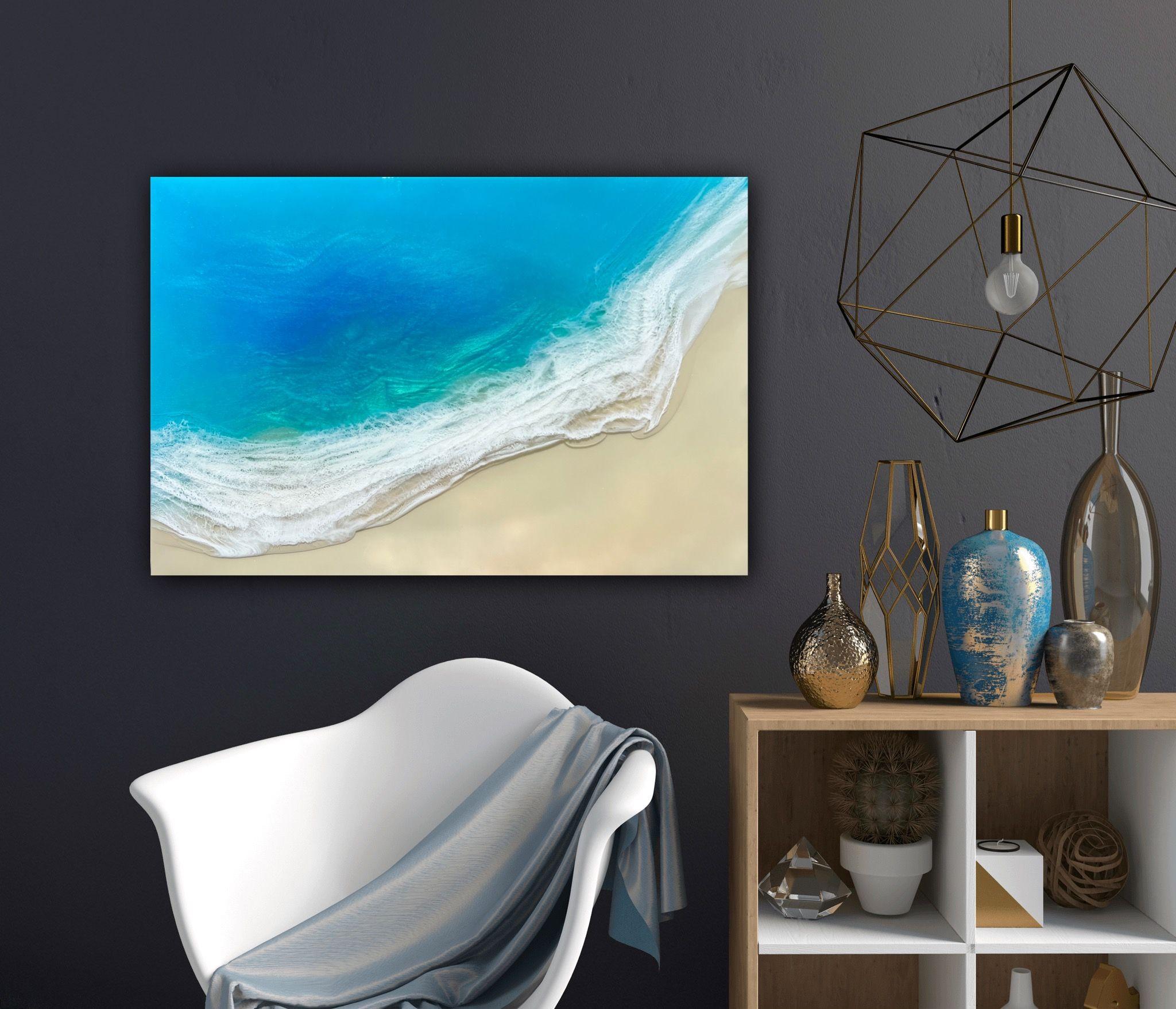 Ocean harmony, Painting, Acrylic on Canvas For Sale 1