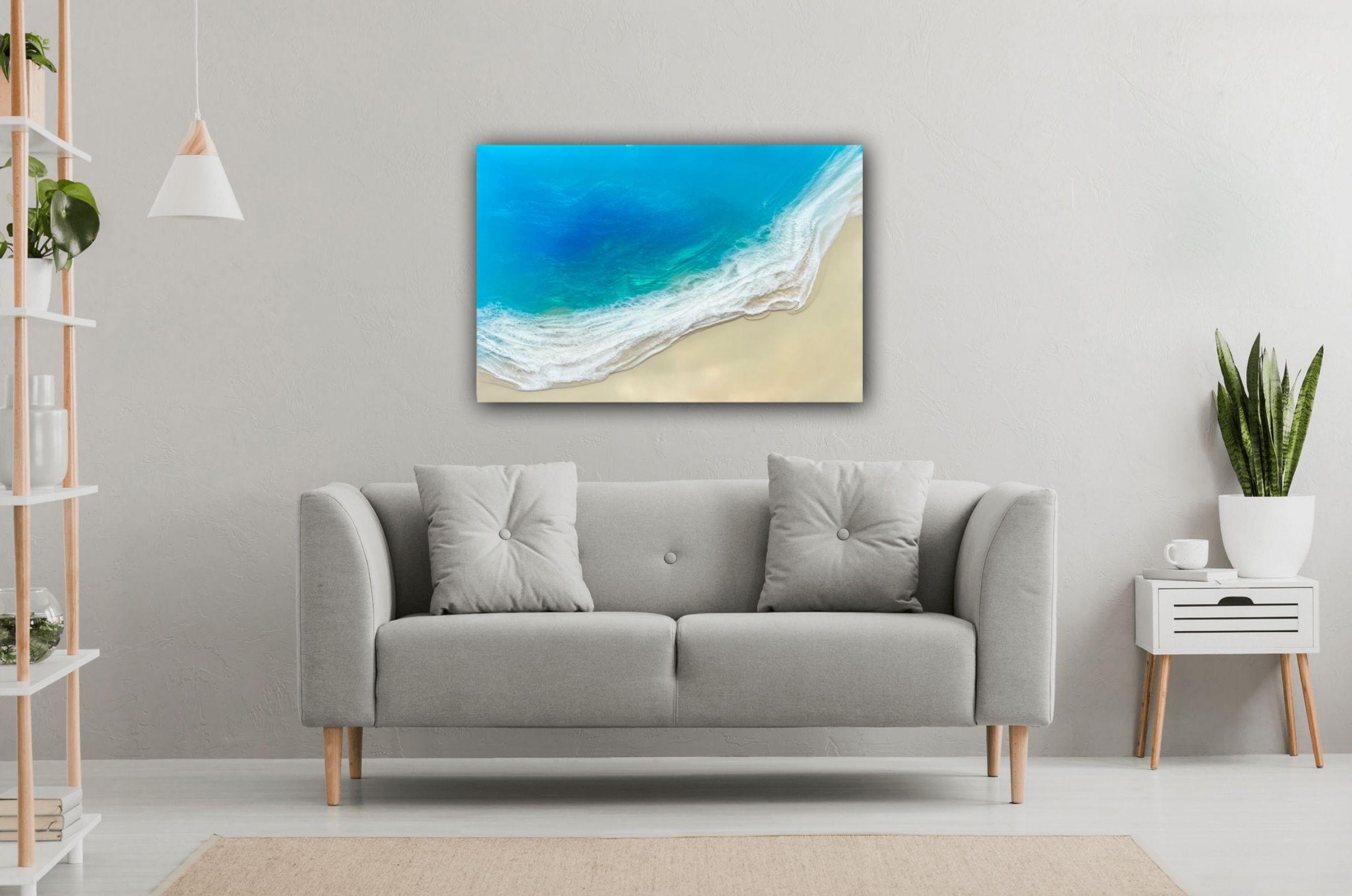 harmonie océanique, peinture, acrylique sur toile en vente 2