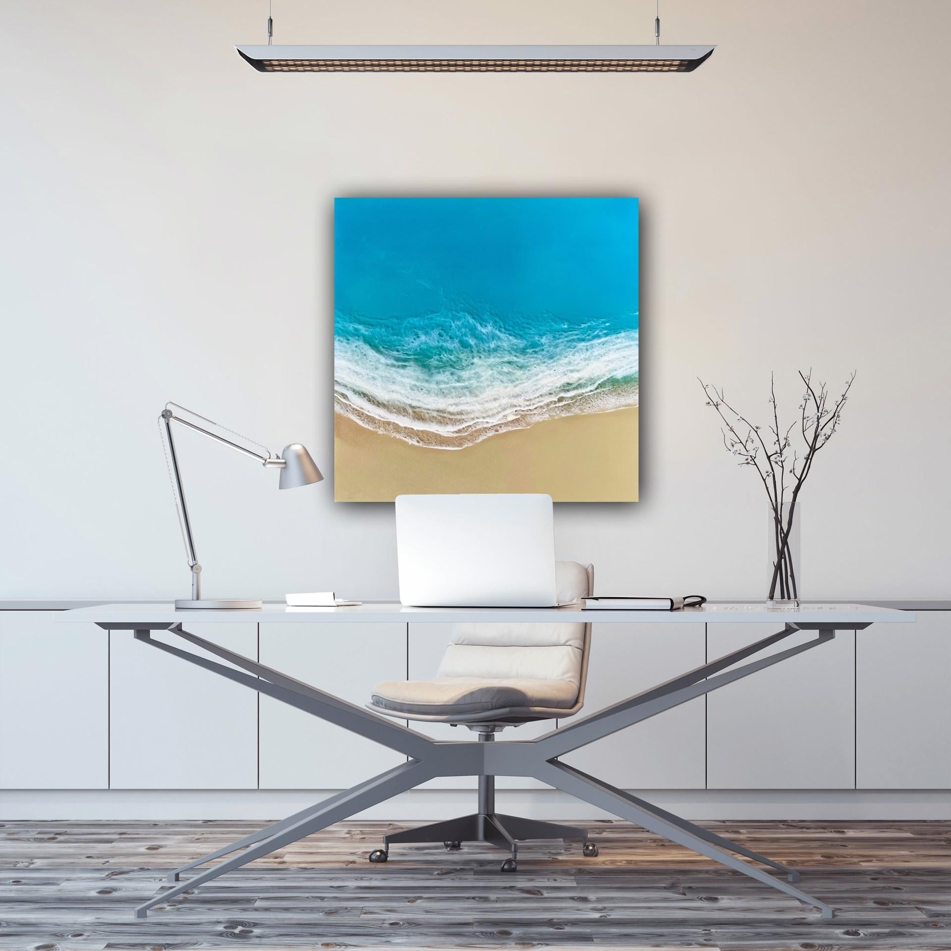 Ocean Spell - Abstract Painting by Ana Hefco