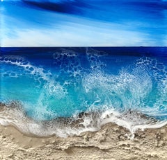 Ocean Waves #16, Painting, Acrylic on Wood Panel