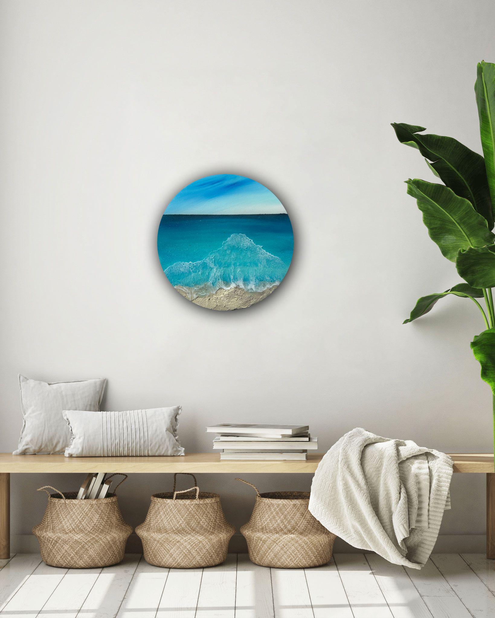 Ocean waves #40, Gemälde, Acryl auf Leinwand (Fotorealismus), Painting, von Ana Hefco