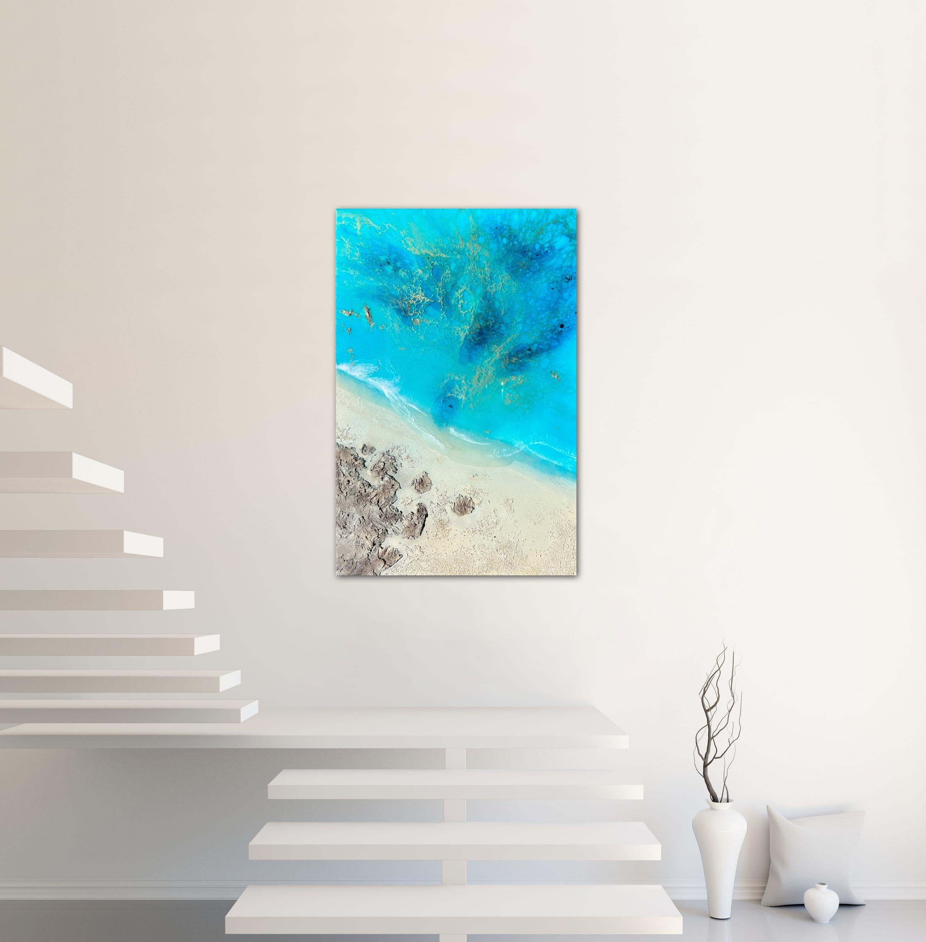 Peaceful ocean, Painting, Acrylic on Canvas For Sale 1