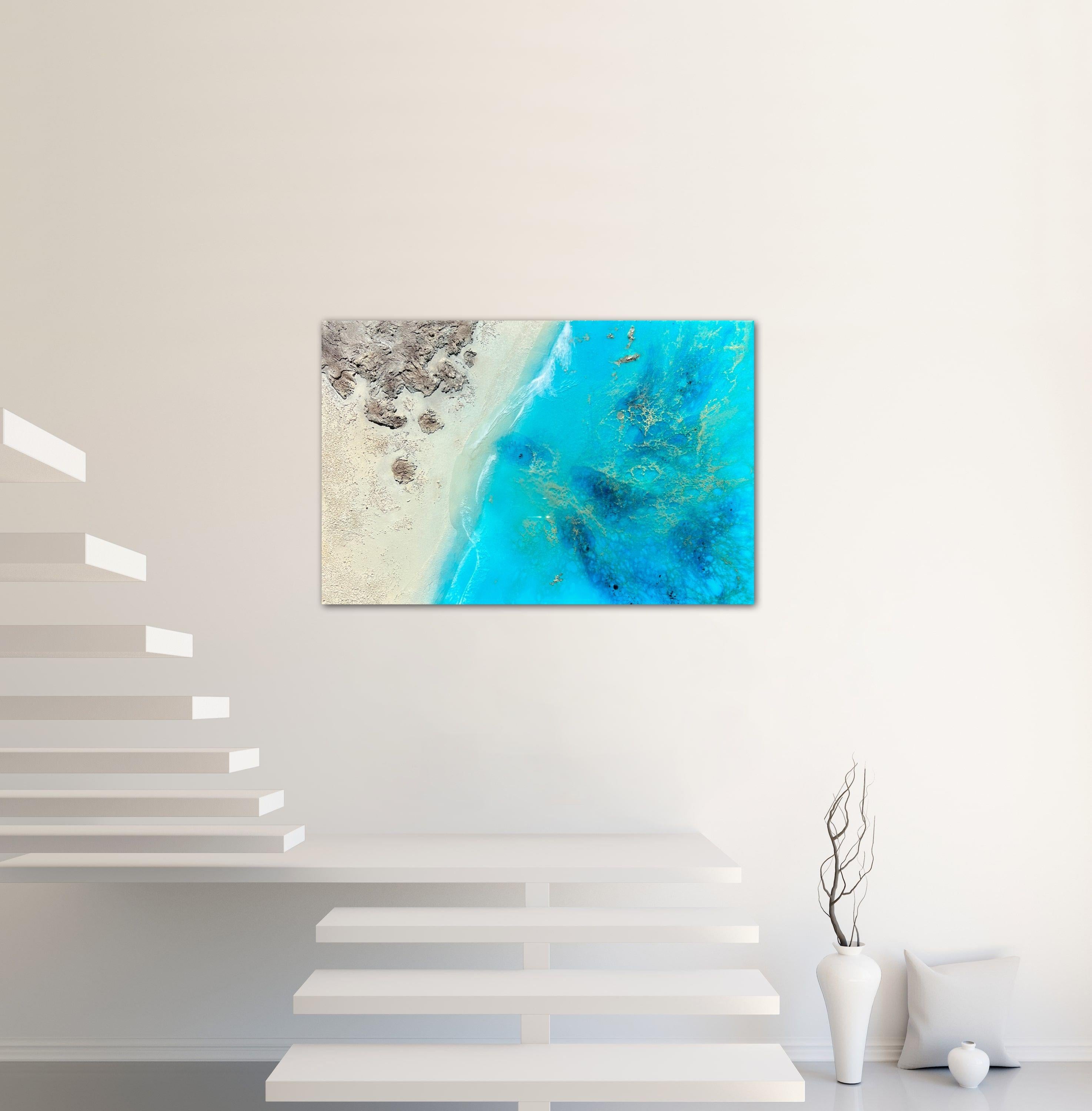 Peaceful ocean, Painting, Acrylic on Canvas For Sale 3