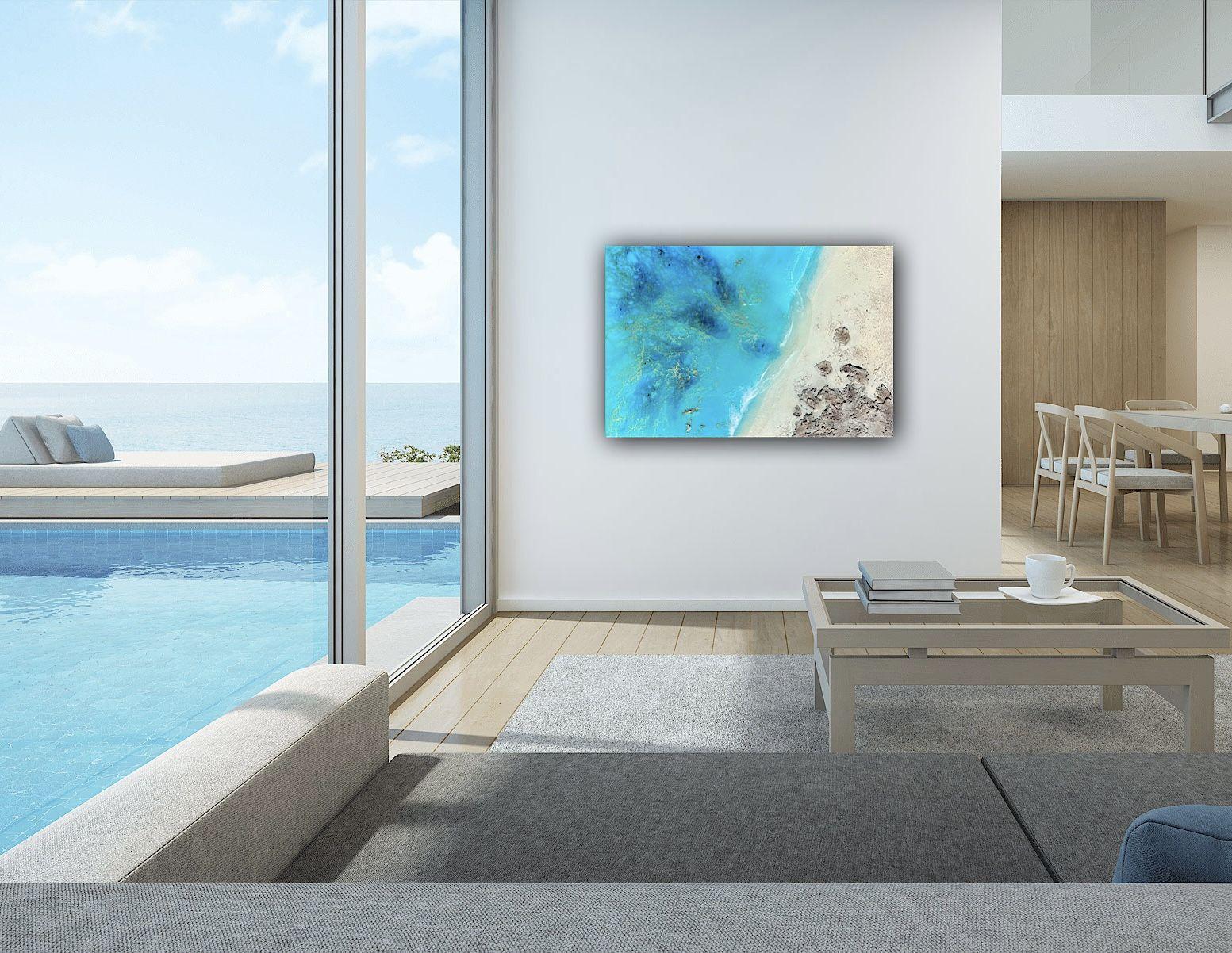 Peaceful ocean, Painting, Acrylic on Canvas For Sale 4
