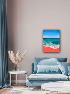 Rosa Sandstrand – Elafonisi Beach Griechenland #2, Gemälde, Acryl auf Leinwand