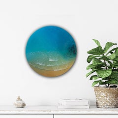 Round Ocean #69, Painting, Acrylic on Wood Panel