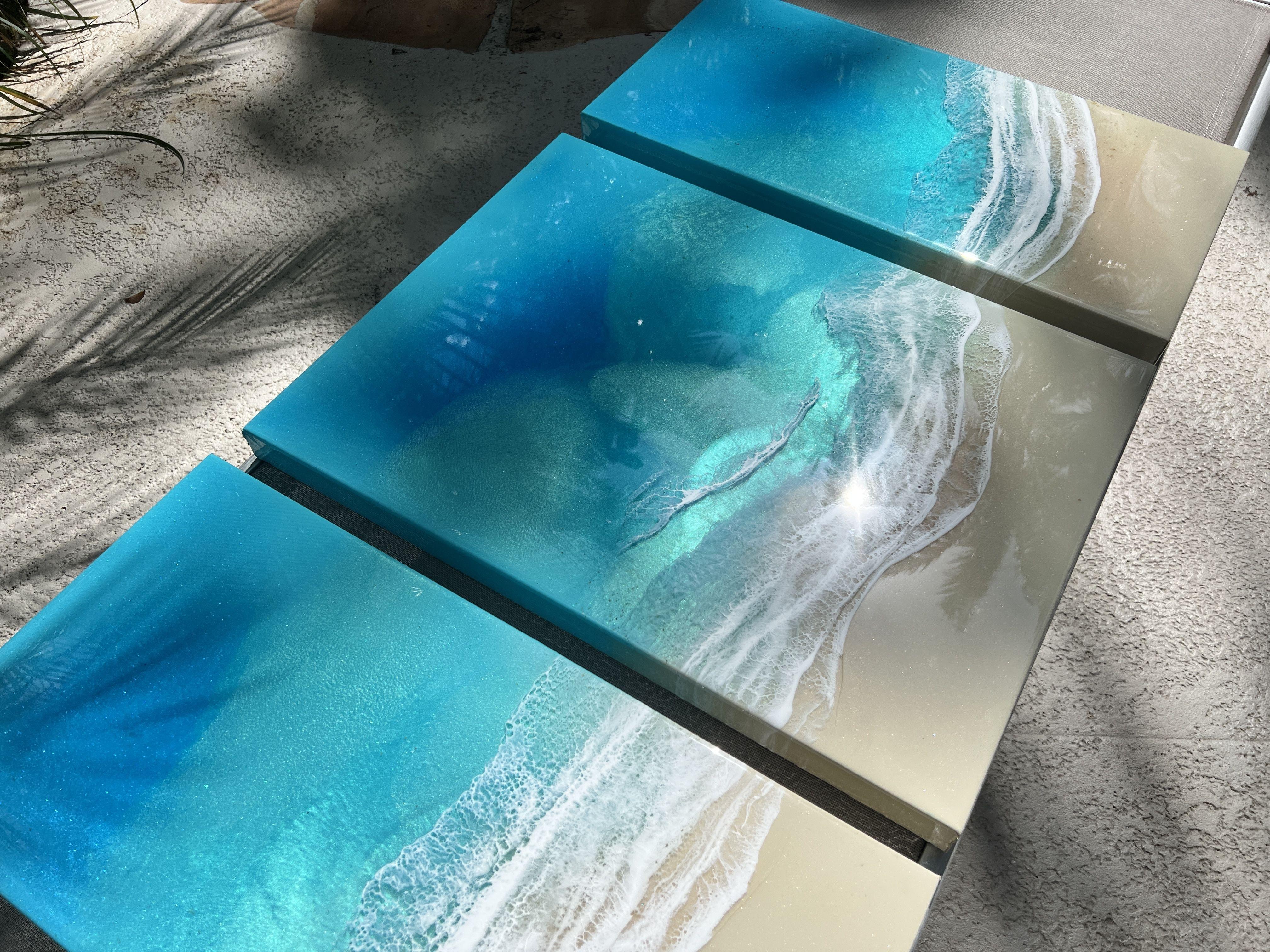 Soothing ocean, Gemälde, Acryl auf Leinwand im Angebot 1