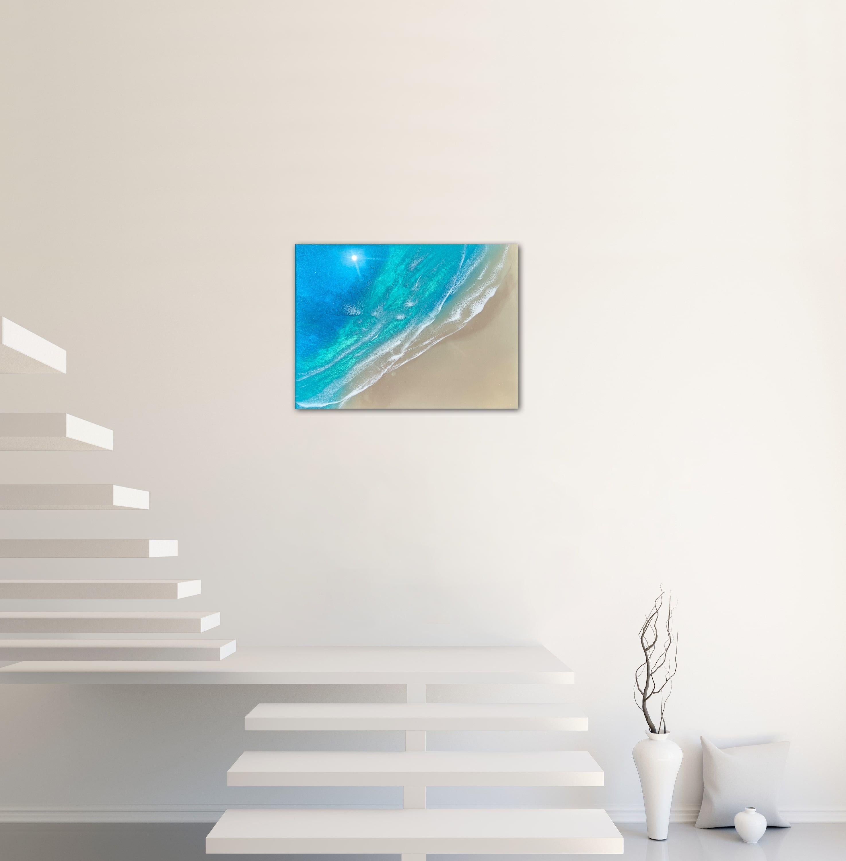 The beach, Painting, Acrylic on Canvas For Sale 1