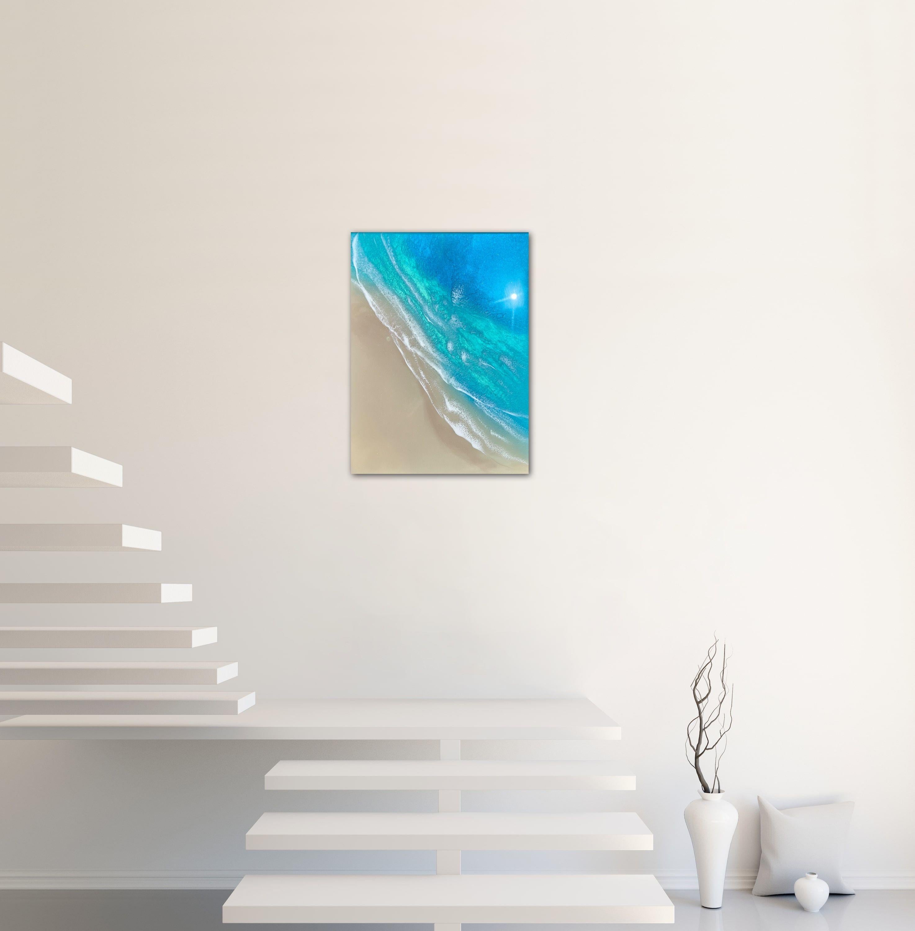 The beach, Painting, Acrylic on Canvas For Sale 2