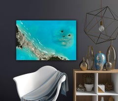 The ocean from the sky, Painting, Acrylic on Canvas