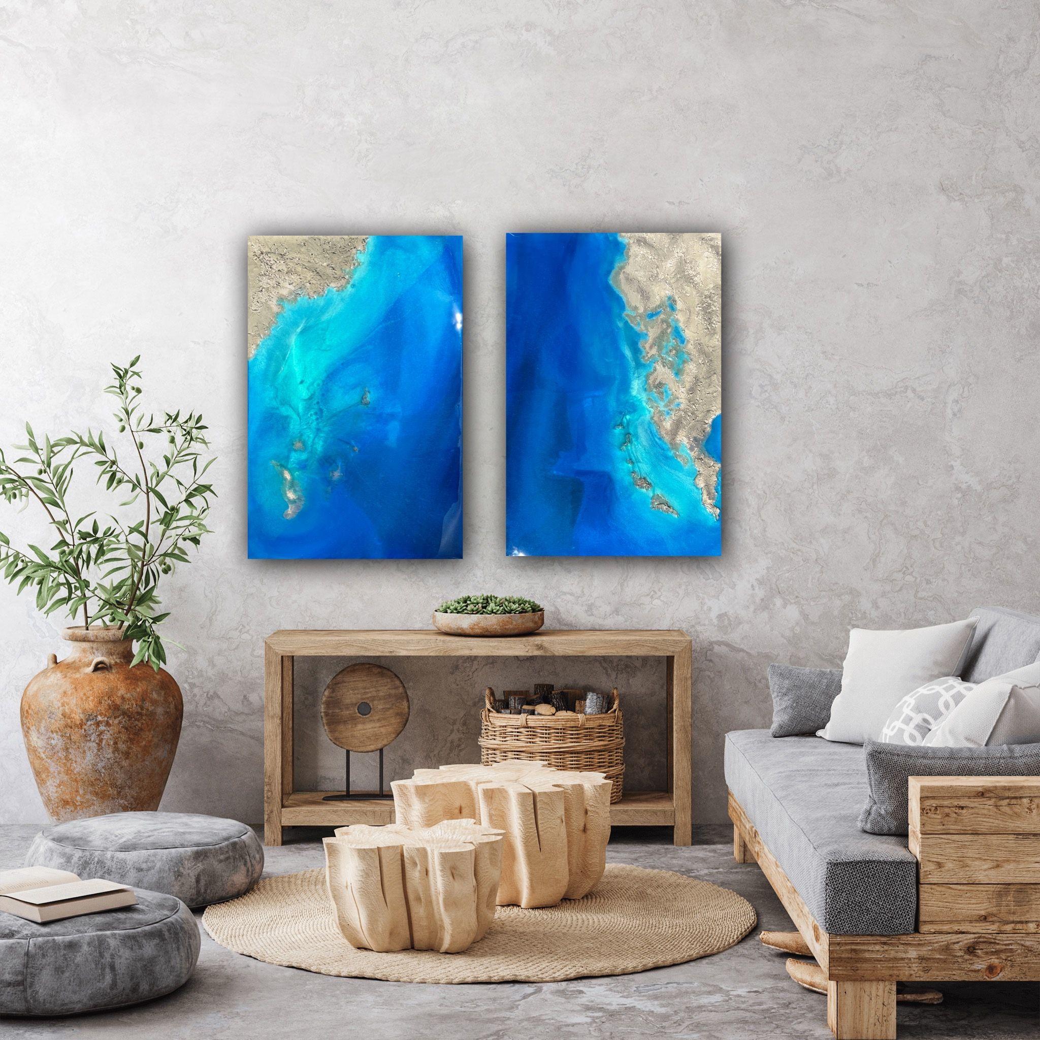 azul verdadero, Pintura, Acrílico sobre lienzo en venta 1