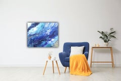 Waves Drama, Painting, Acrylic on Canvas