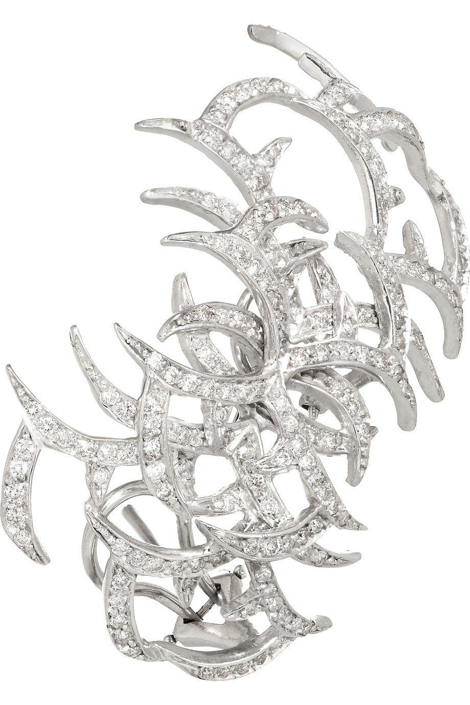 Modern Ana Khouri Arachnid Diamond Earrings, 2013 For Sale