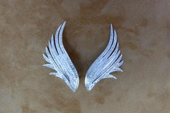 Ana Khouri Large Diamond Wing Earrings, 2014