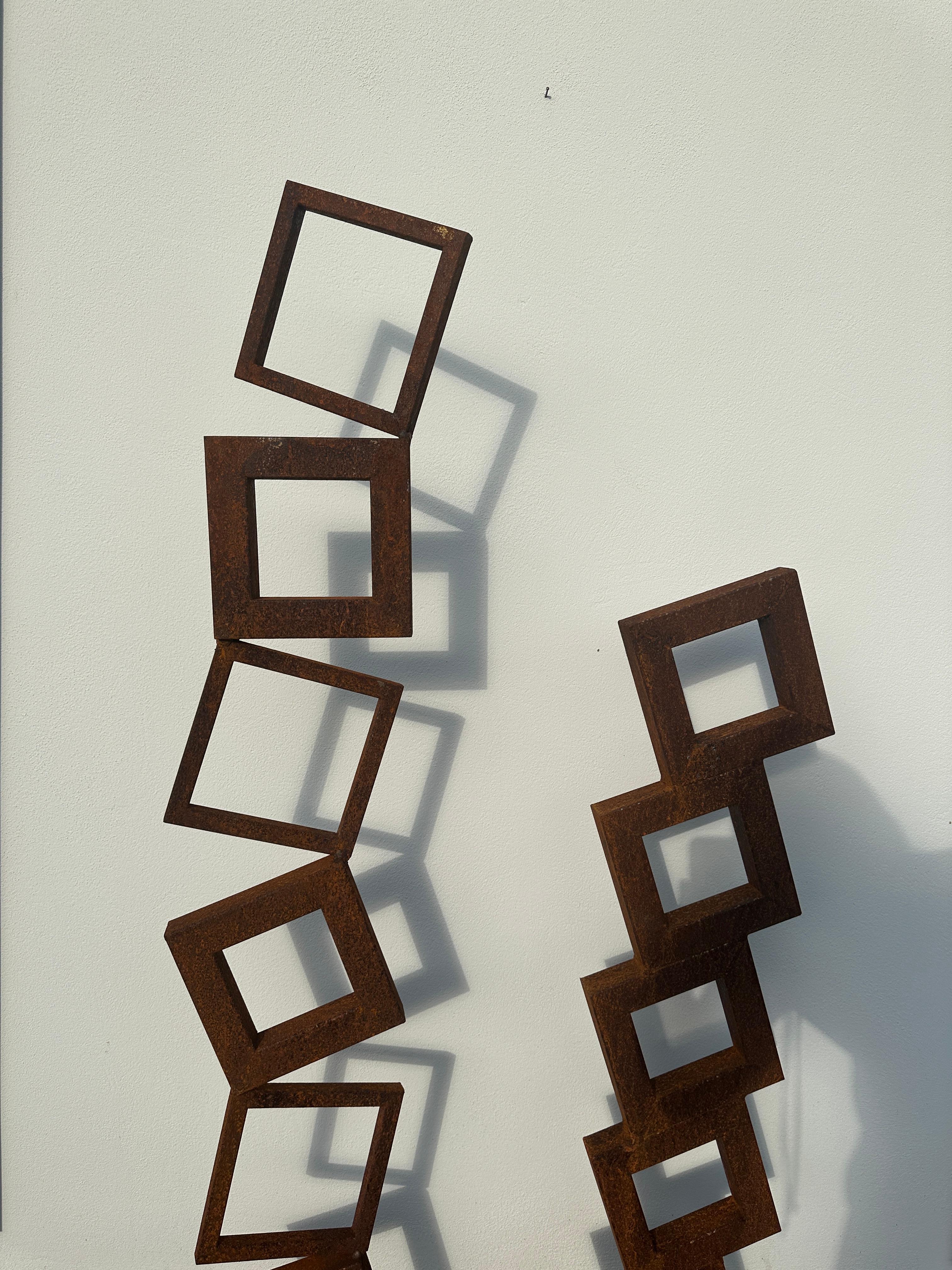Indoor or outdoor garden Sculpture Corten steel abstract 9