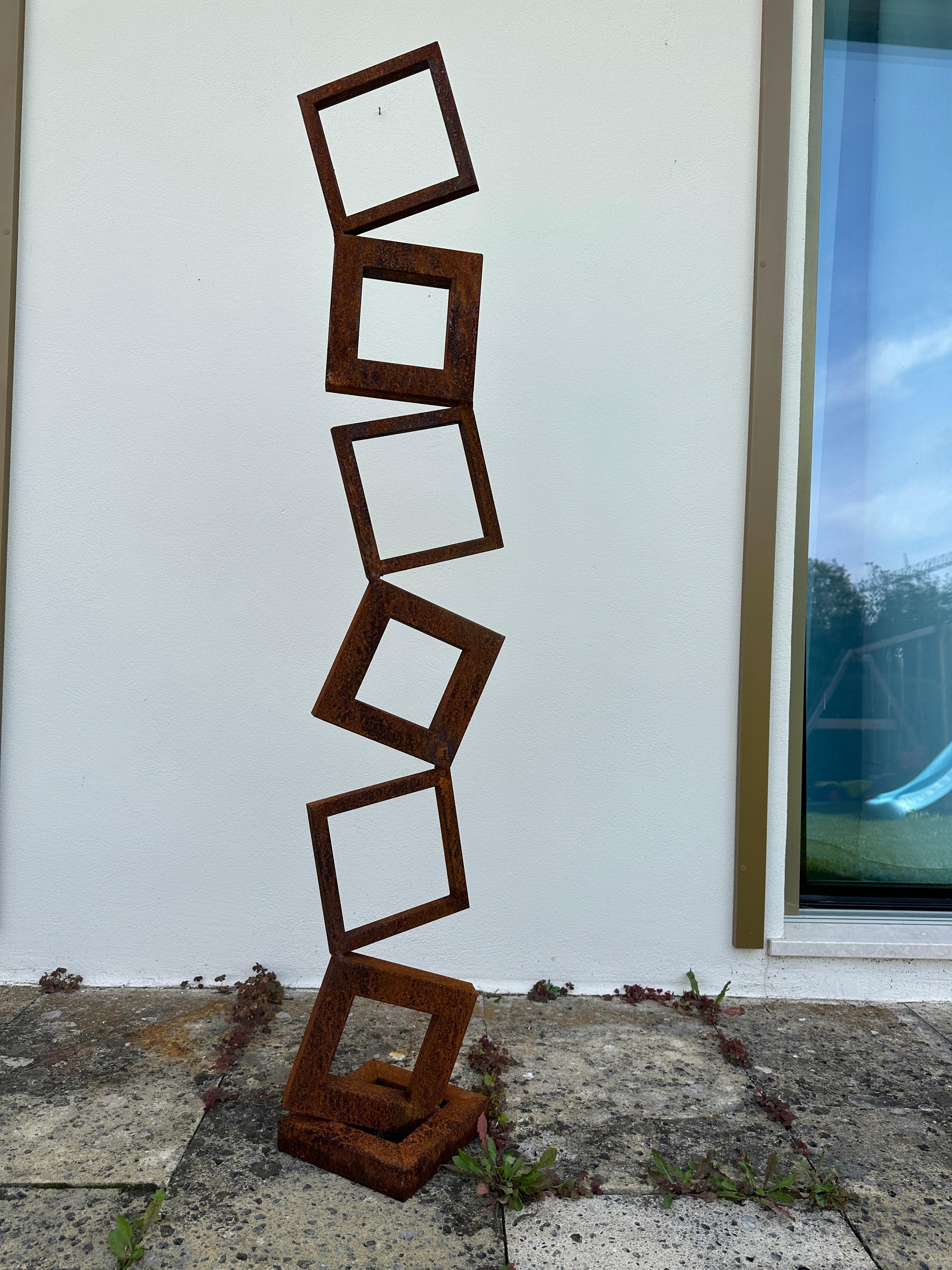Indoor or outdoor garden Sculpture Corten steel abstract 11