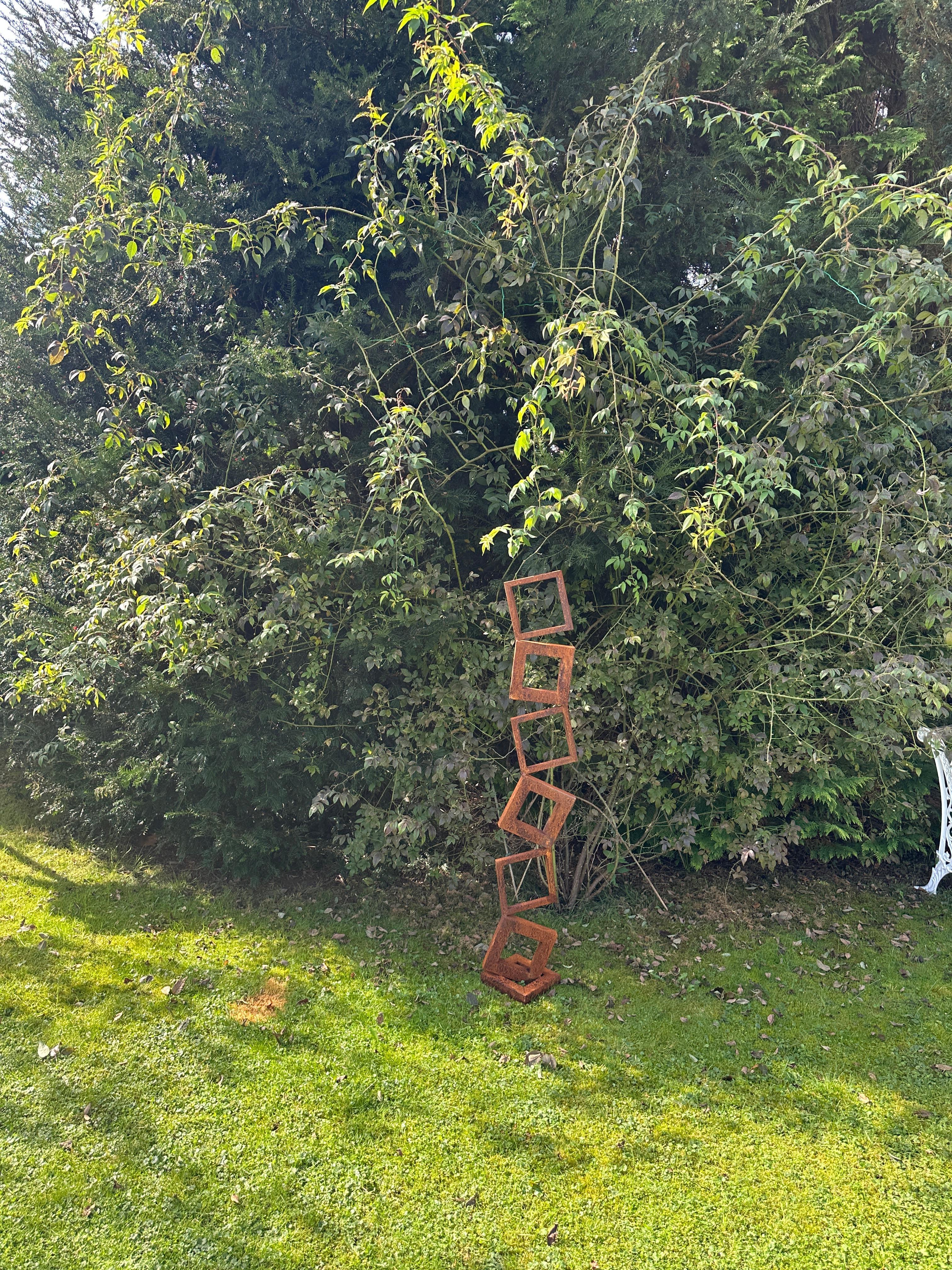 Indoor or outdoor garden Sculpture Corten steel abstract 3
