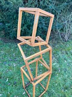 Jardin intérieur ou extérieur Sculpture en acier Corten abstraite par Ana Barrios Mendoza