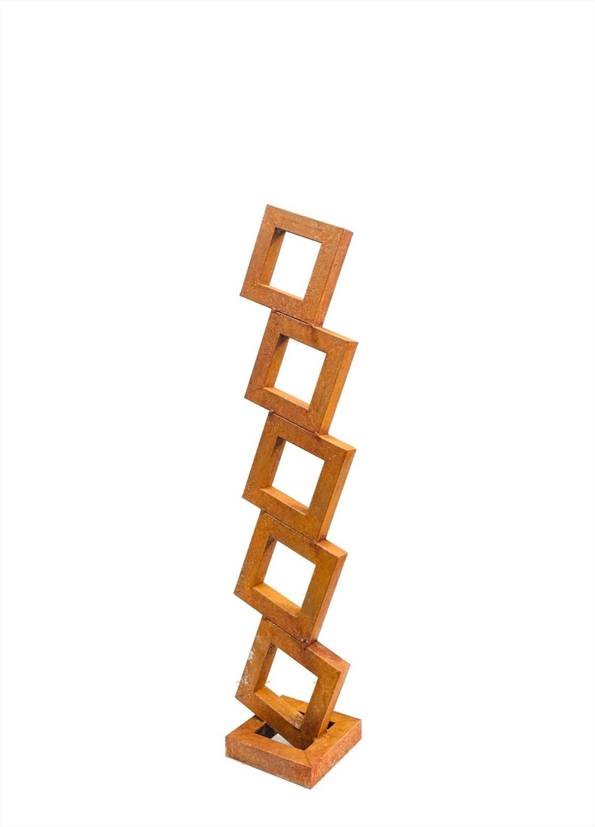 Jardin intérieur ou extérieur Sculpture en acier Corten abstraite par Ana Barrios Mendoza 2