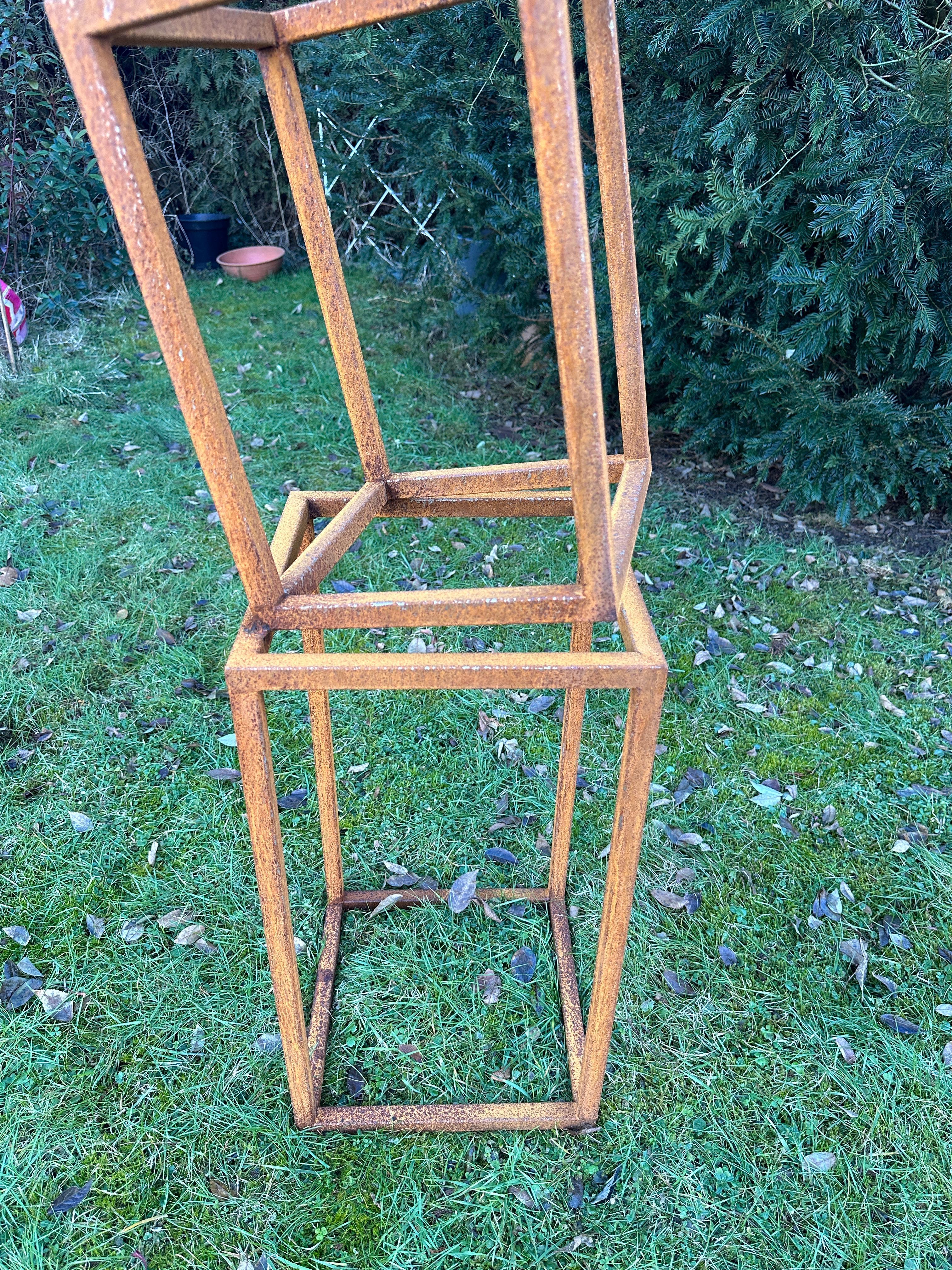 Indoor oder Outdoor Garten Skulptur Cortenstahl abstrakt von Ana Barrios Mendoza im Angebot 3