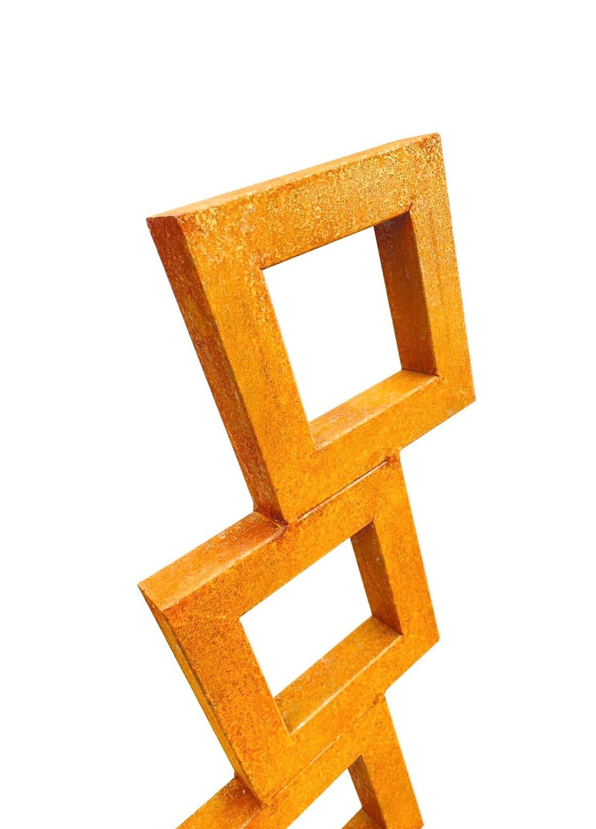 Jardin intérieur ou extérieur Sculpture en acier Corten abstraite par Ana Barrios Mendoza 5