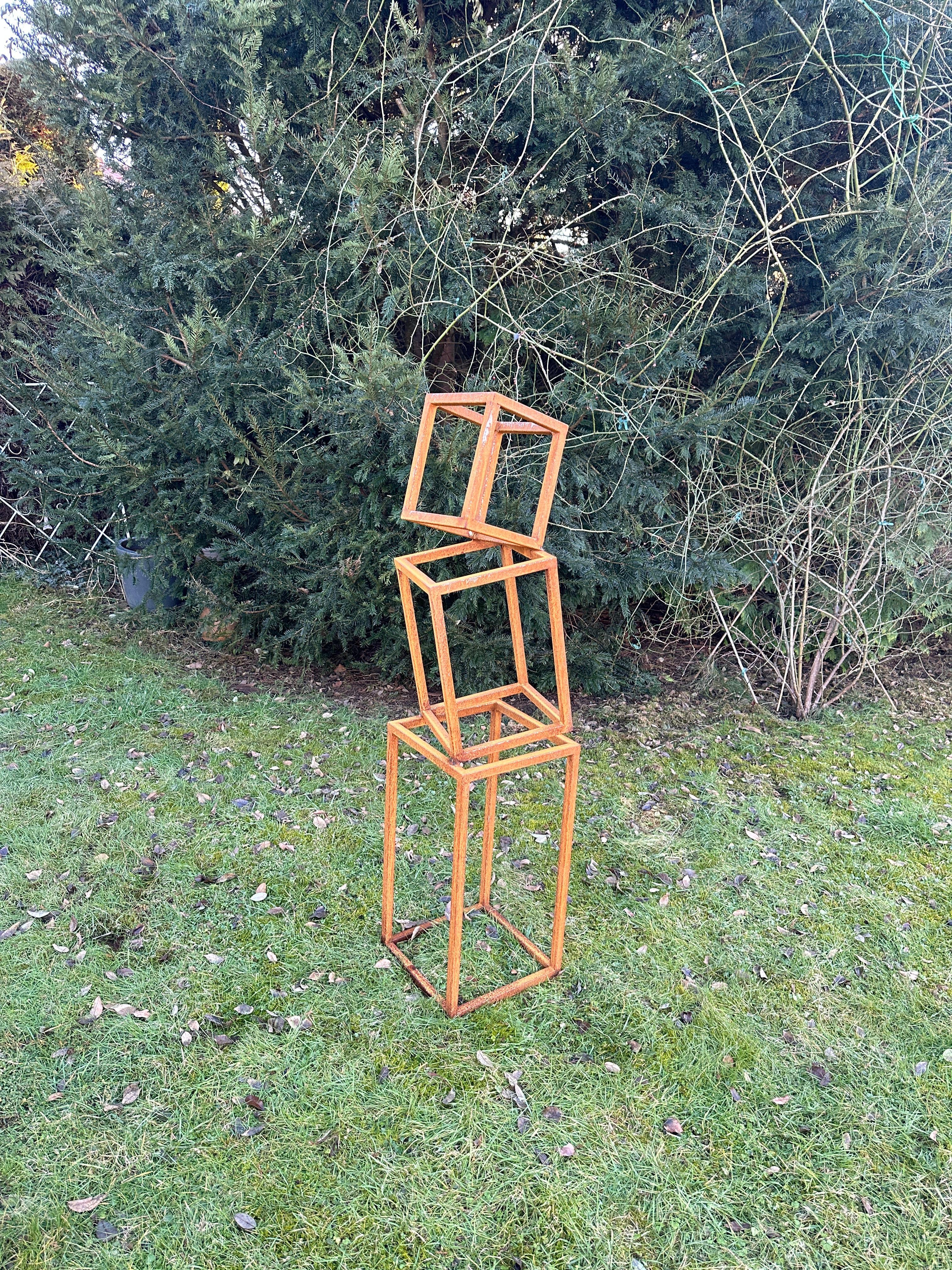 Indoor oder Outdoor Garten Skulptur Cortenstahl abstrakt von Ana Barrios Mendoza im Angebot 6