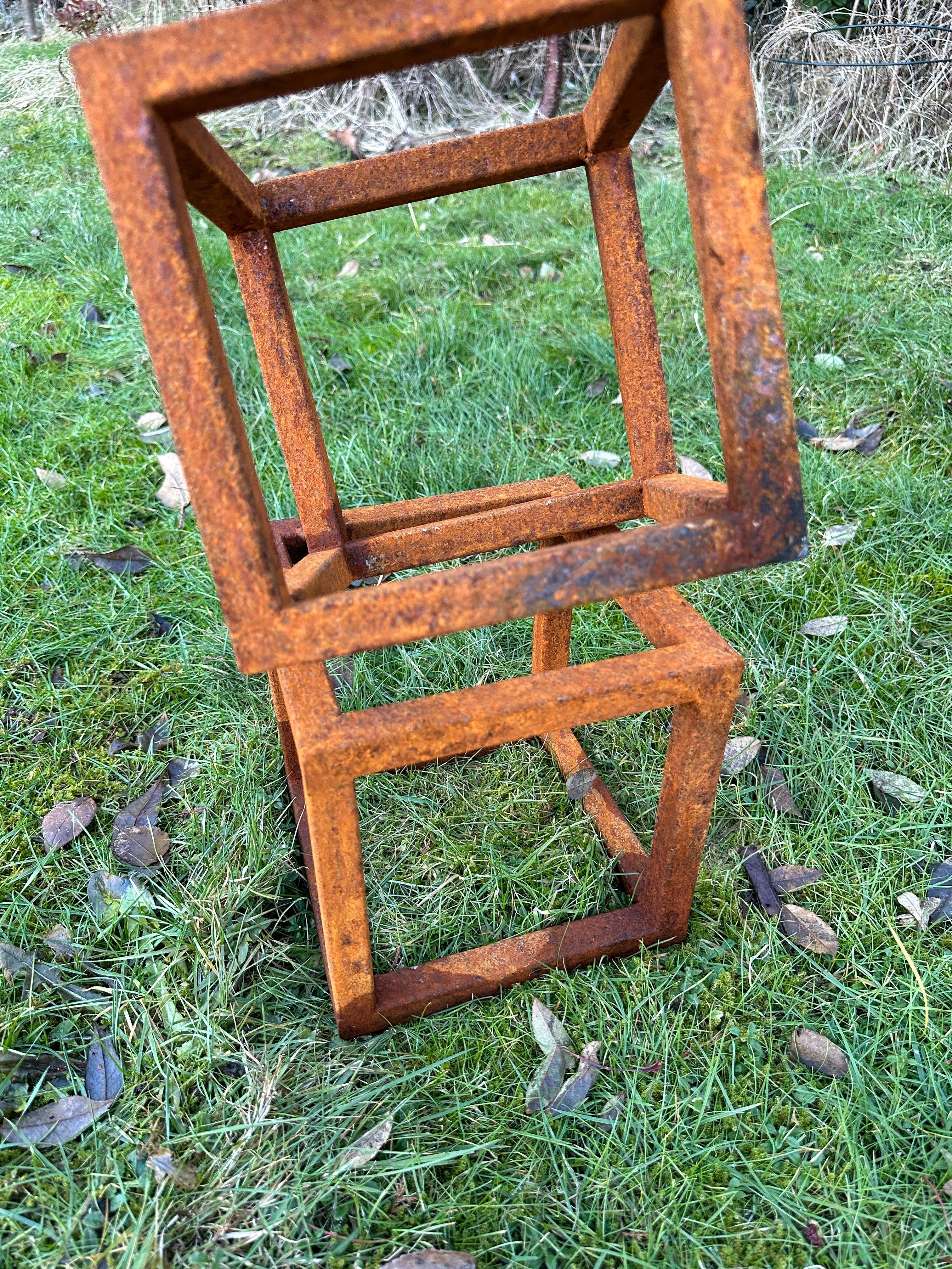 Indoor or outdoor garden Sculpture Corten steel abstract by Ana Barrios Mendoza For Sale 5