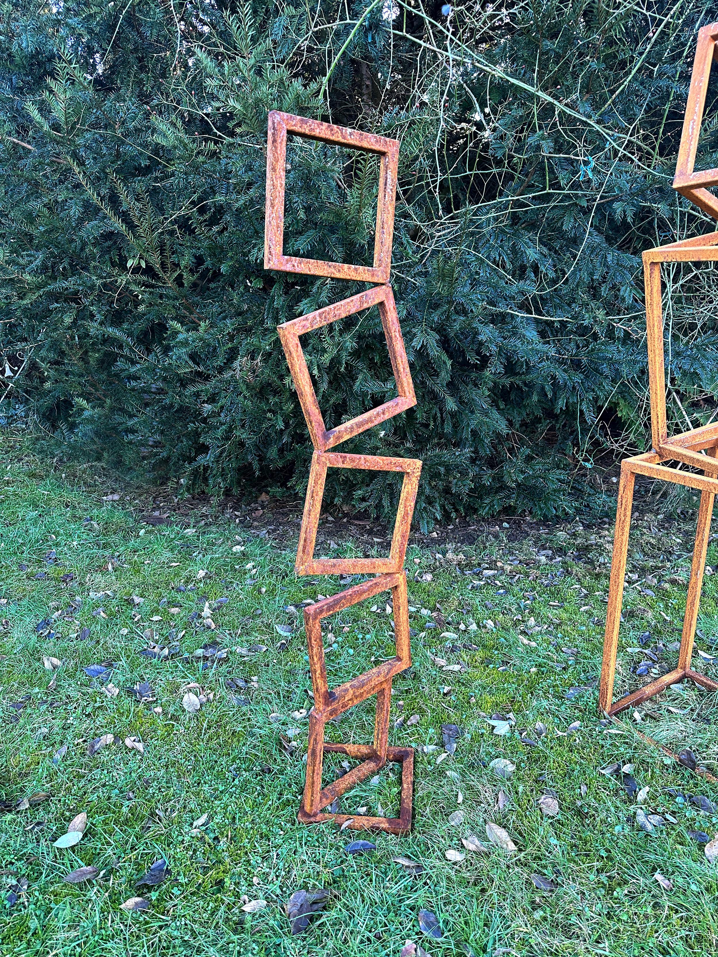 Abstract Sculpture de Ana Lucia B.M - Jardín de interior o exterior Escultura abstracta de acero corten de Ana Barrios Mendoza