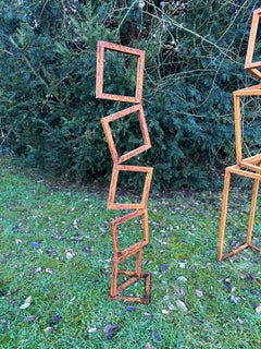 Indoor oder Outdoor Garten Skulptur Cortenstahl abstrakt von Ana Barrios Mendoza