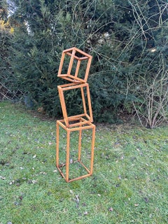 Jardin intérieur ou extérieur Sculpture en acier Corten abstraite par Ana Barrios Mendoza