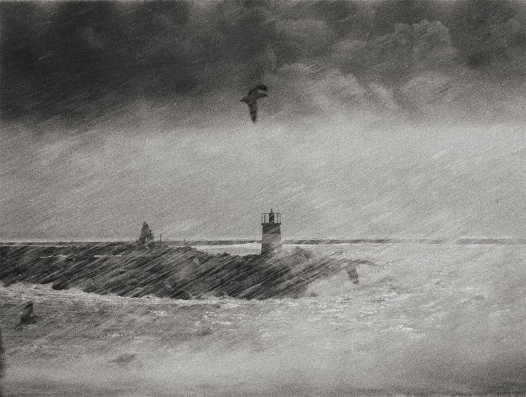 Storm, Portugal 1999 /Gelatin Silver Print/ Signed - Contemporary Photograph by Ana Maria Cortesão