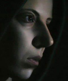 Reflex 3 - Contemporary, Photorealist, Figurative Painting, Portrait, Hoodie