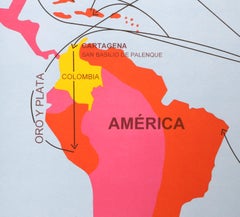 Kolumbianischer dreieckiger Comercio-Raumteiler aus Pop-Art von Ana Mercedes Hoyos, Kolumbien