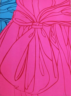 Dress and Bow (Pink), Signed Pop Art Lithograph by Ana Mercedes Hoyos