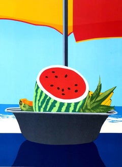 Porcelana del Carbe, litografia Pop Art Still Life di Ana Mercedes Hoyos