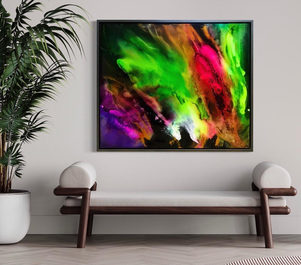 Aurora Dreams - Abstract Painting by Ana Ortiz