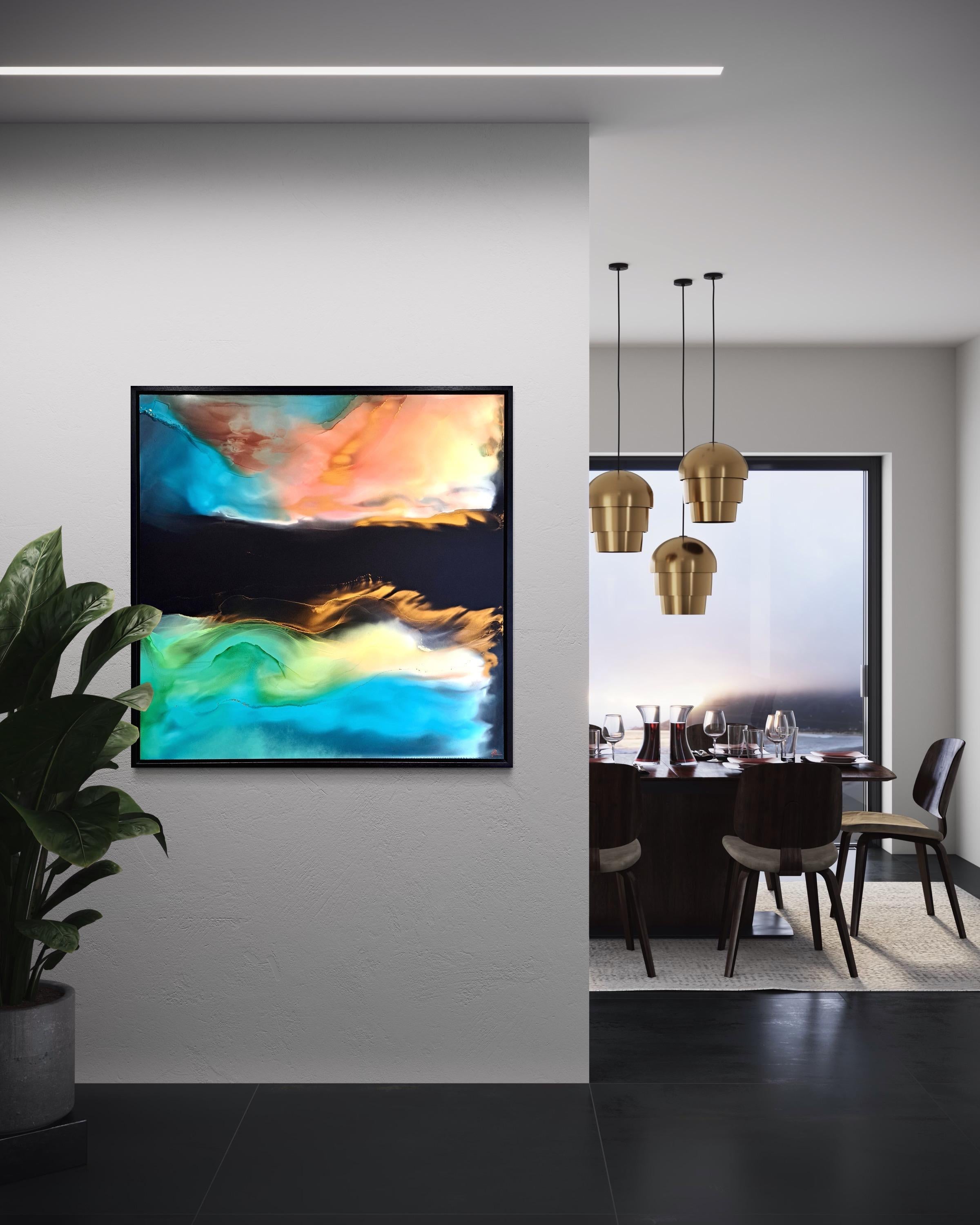 Celestial Reflections - Painting by Ana Ortiz