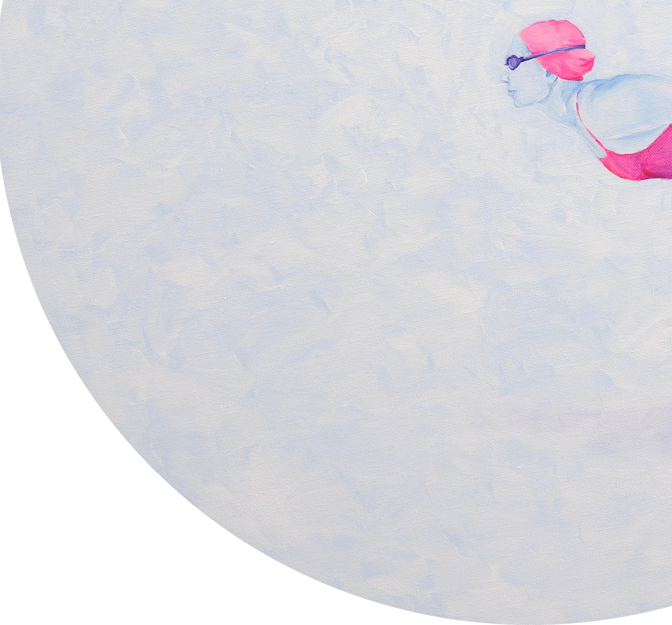 Fish bowl - figurative painting, landscape painting For Sale 1