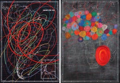 America del Sur e Africa, dittico. Dalla serie Cartographies