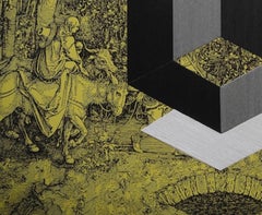 El Bosque. Unique embroidery artwork  from the Durero series